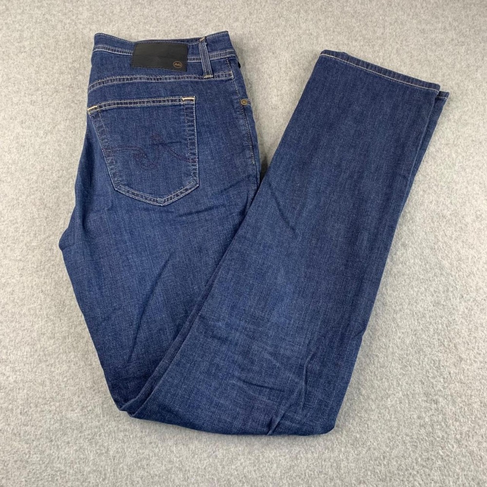 AG Adriano Goldschmied Everett Jeans Mens 32x34 Blue Slim Straight Dark Wash